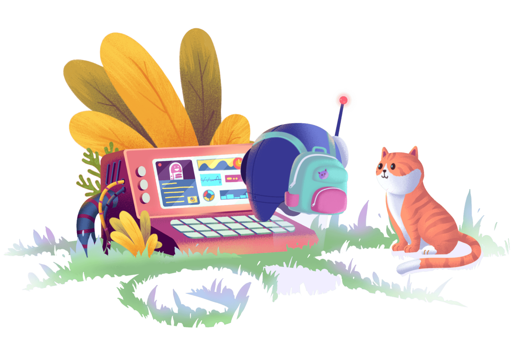 marvin and cat checking stats