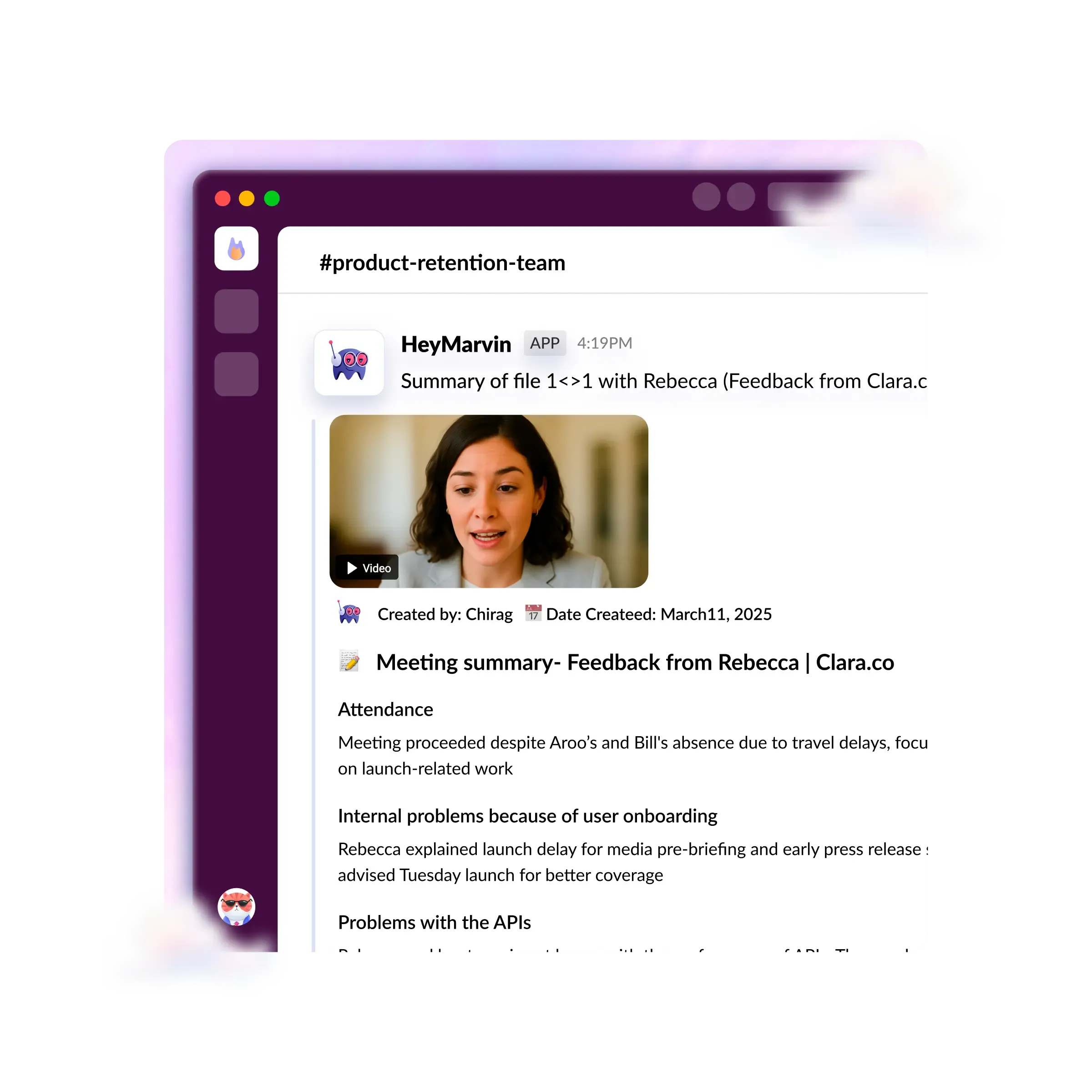 access research without leaving slack